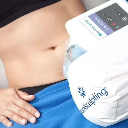 Coolsculpting treatment on abs