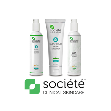 Three skincare products by Socit Clinical Skincare.